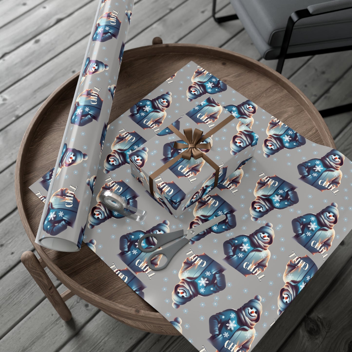 Sno Chill Gift Wrap (Gray)