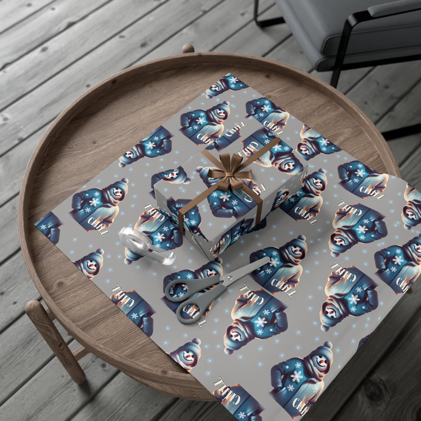 Sno Chill Gift Wrap (Gray)