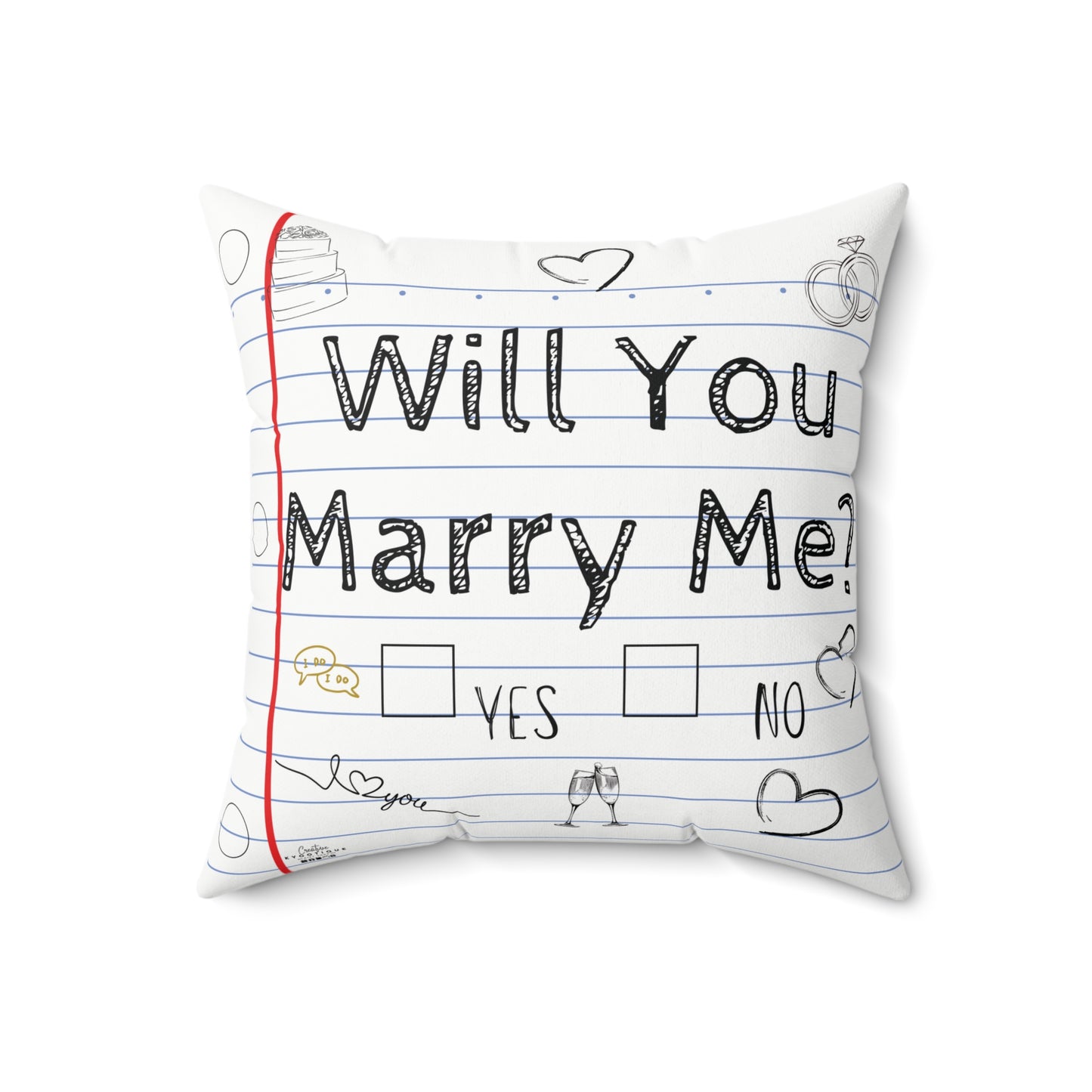 Will You Marry Me? Throw Pillow