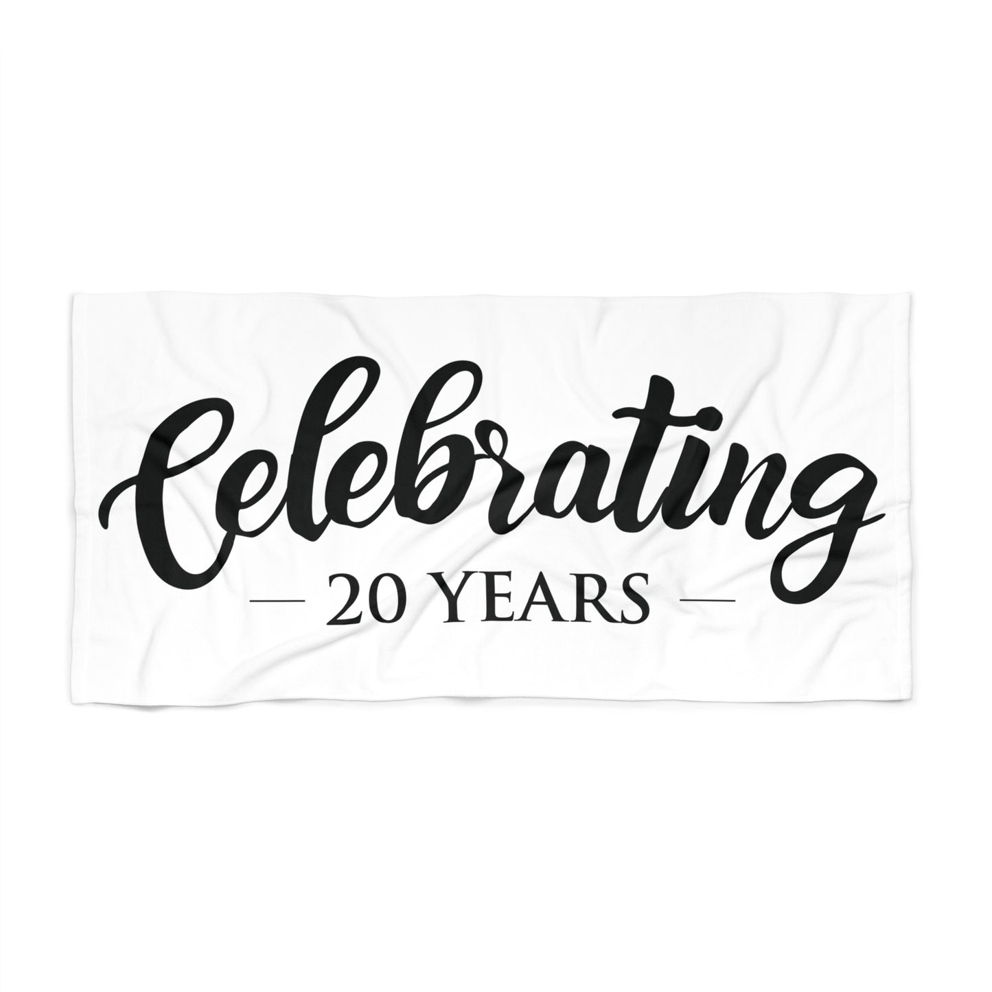 Perosnalized "Celebrating The Years" Beach Towel