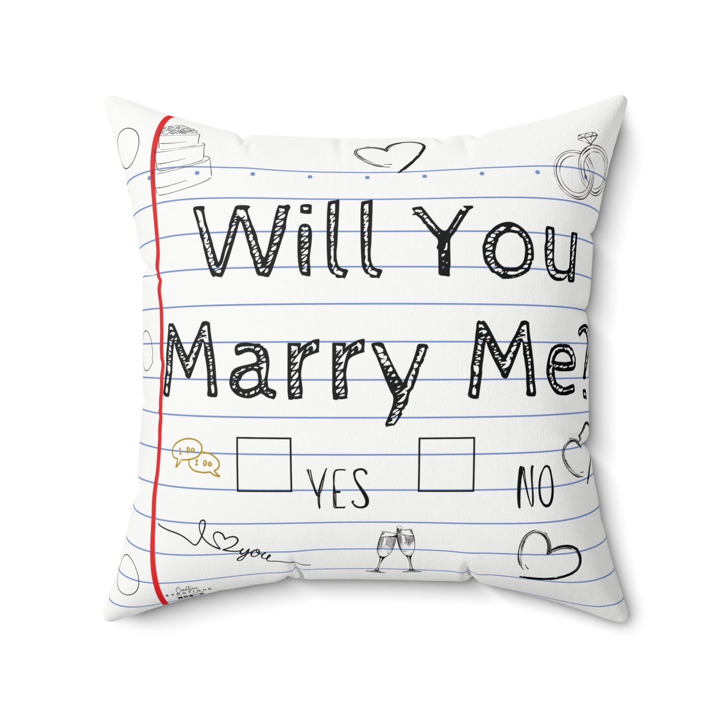 Will You Marry Me? Throw Pillow