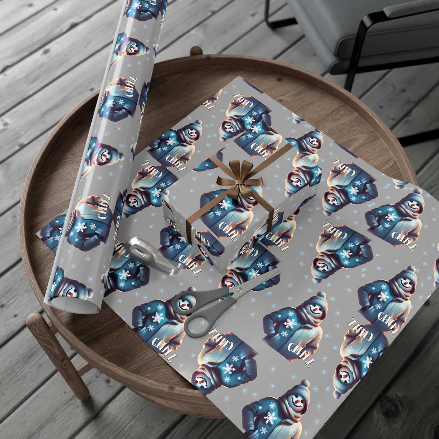 Sno Chill Gift Wrap (Gray)