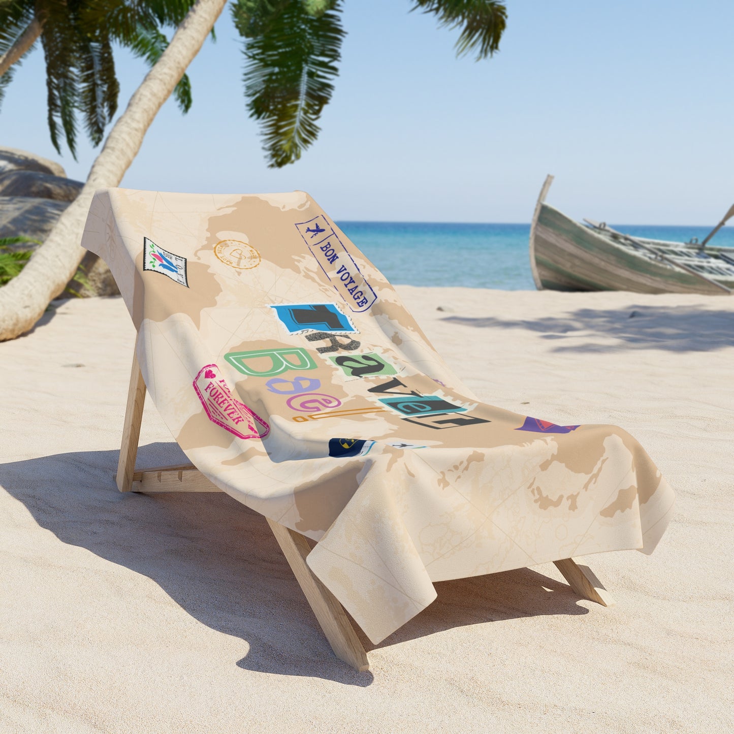 Travel Bae Beach Towel (Tan)