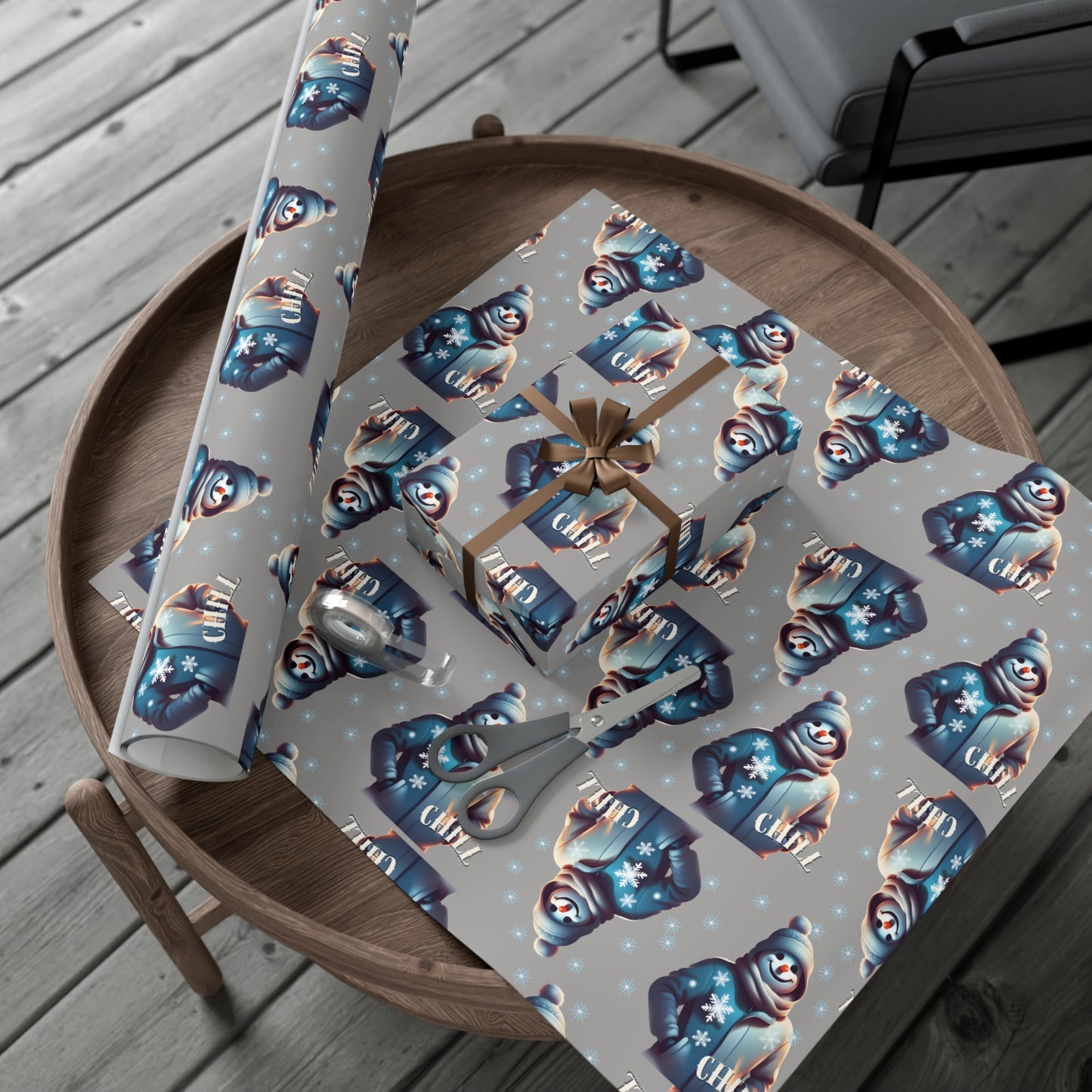 Sno Chill Gift Wrap (Gray)