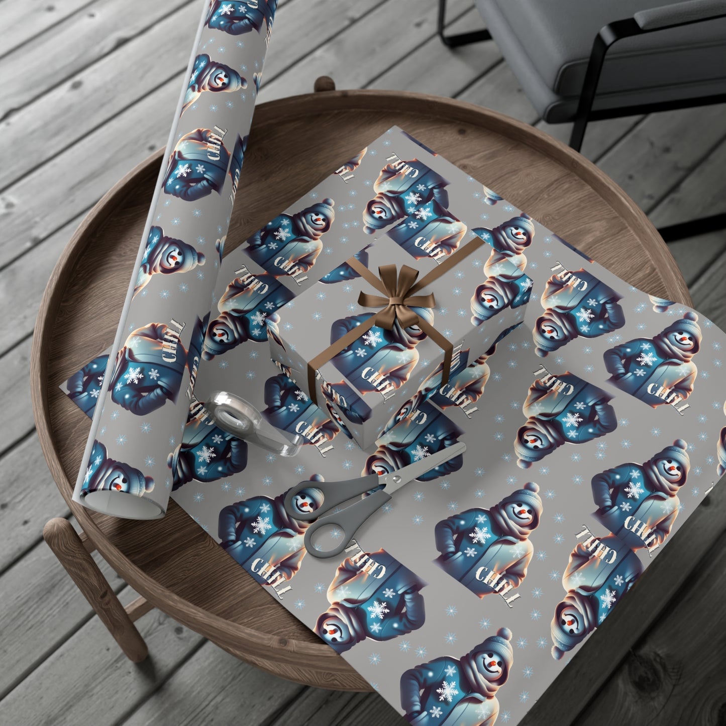 Sno Chill Gift Wrap (Gray)