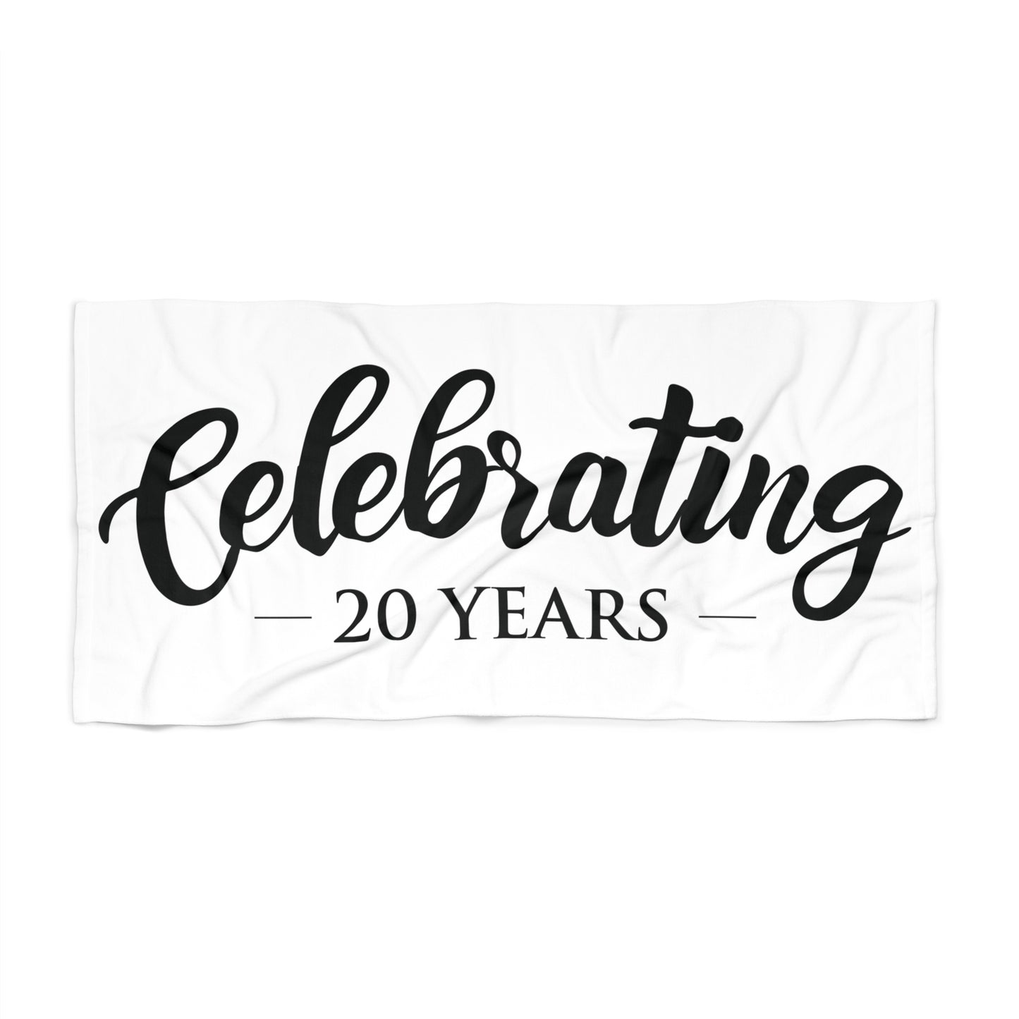 Perosnalized "Celebrating The Years" Beach Towel