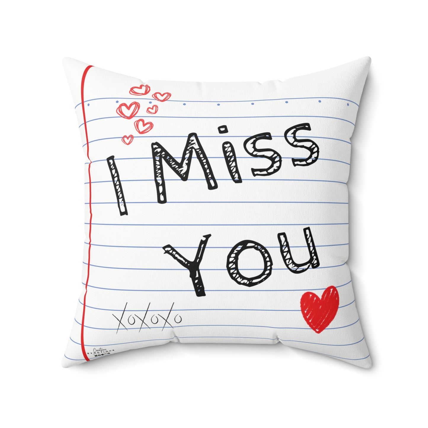 I Miss You Throw Pillow
