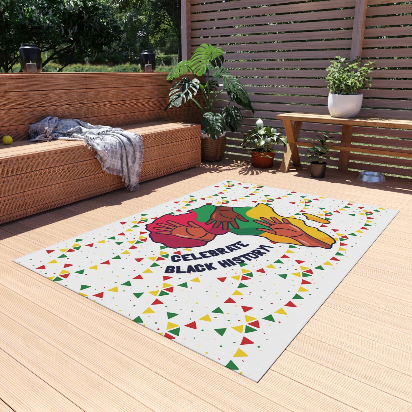Celebrate Black History Rug (White)