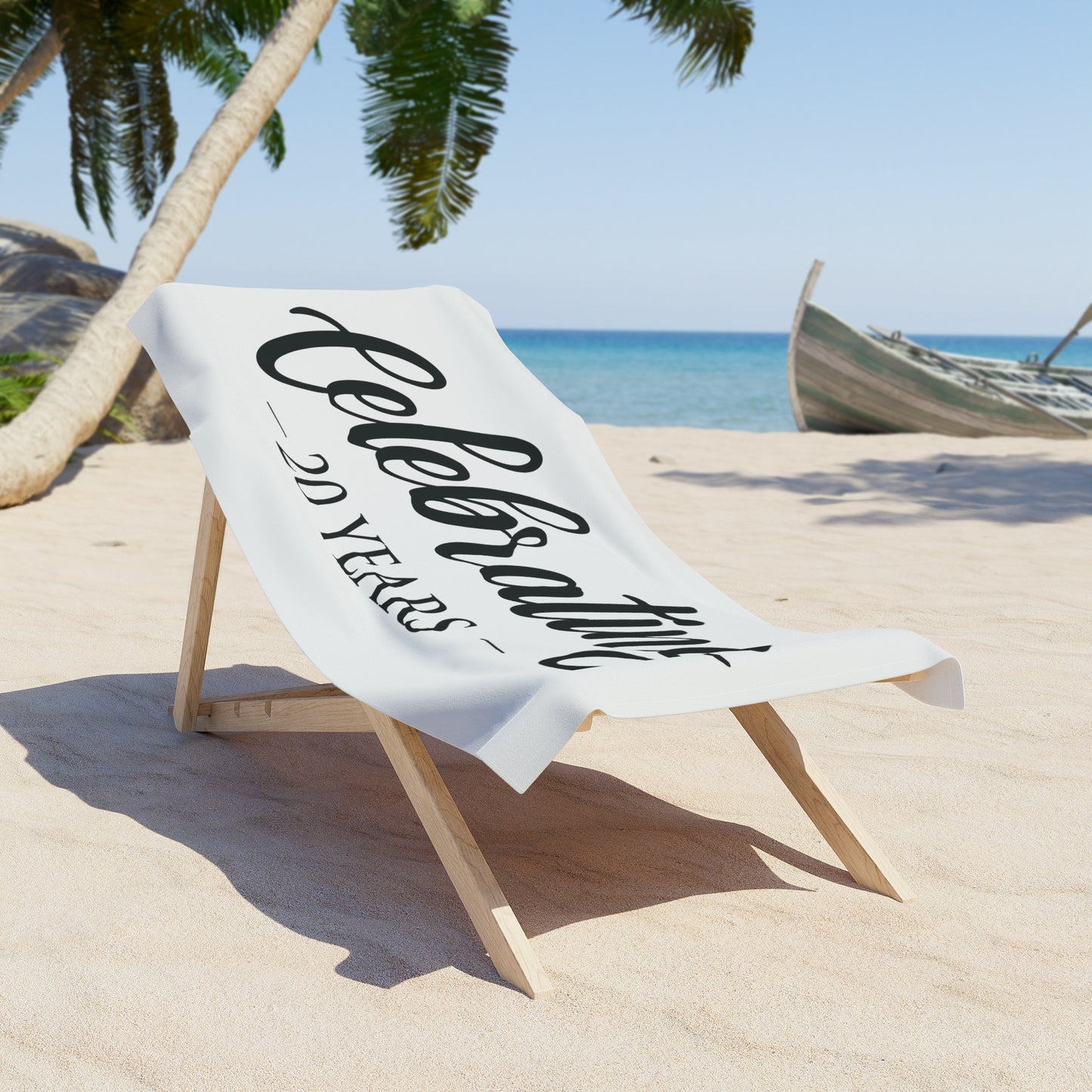Perosnalized "Celebrating The Years" Beach Towel