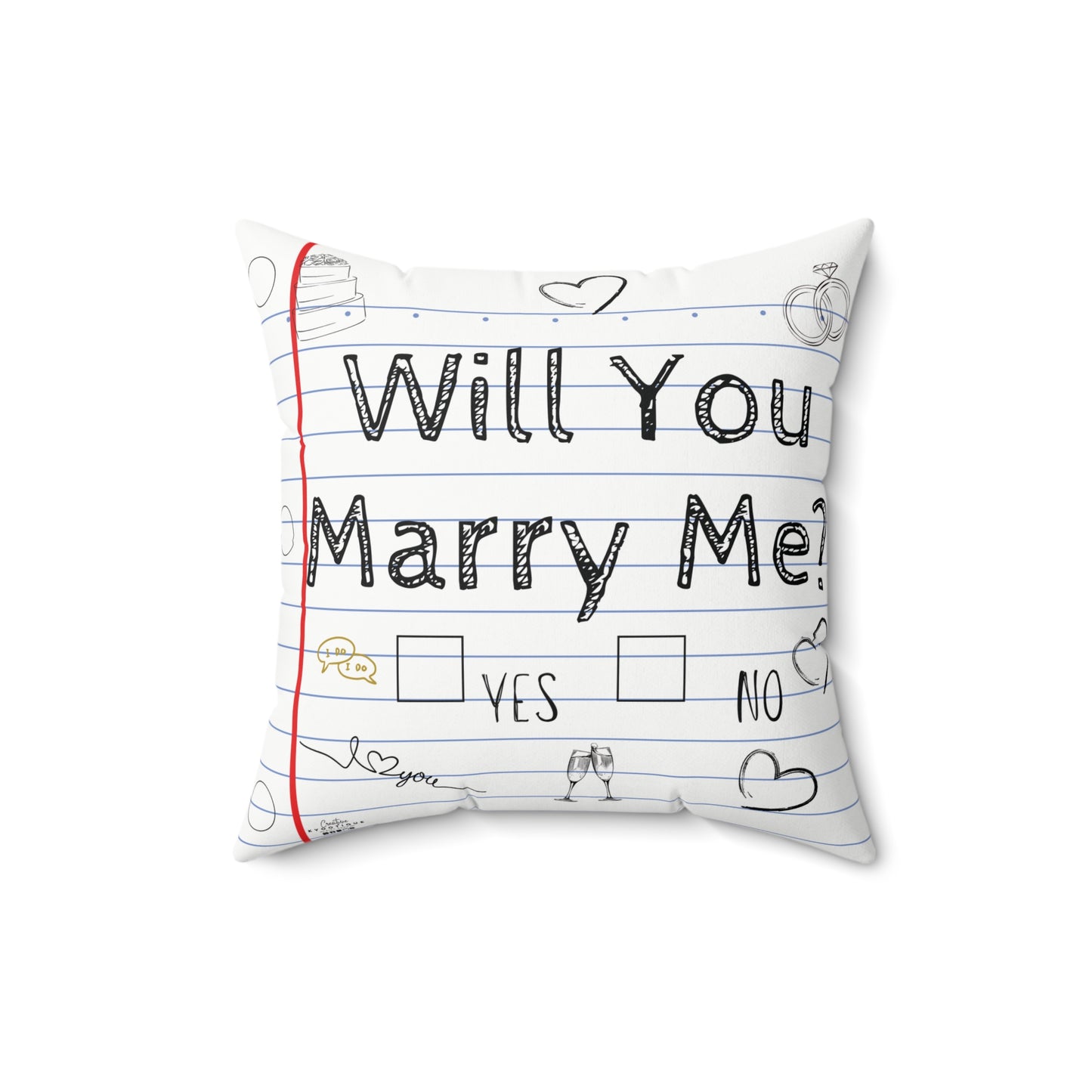 Will You Marry Me? Throw Pillow