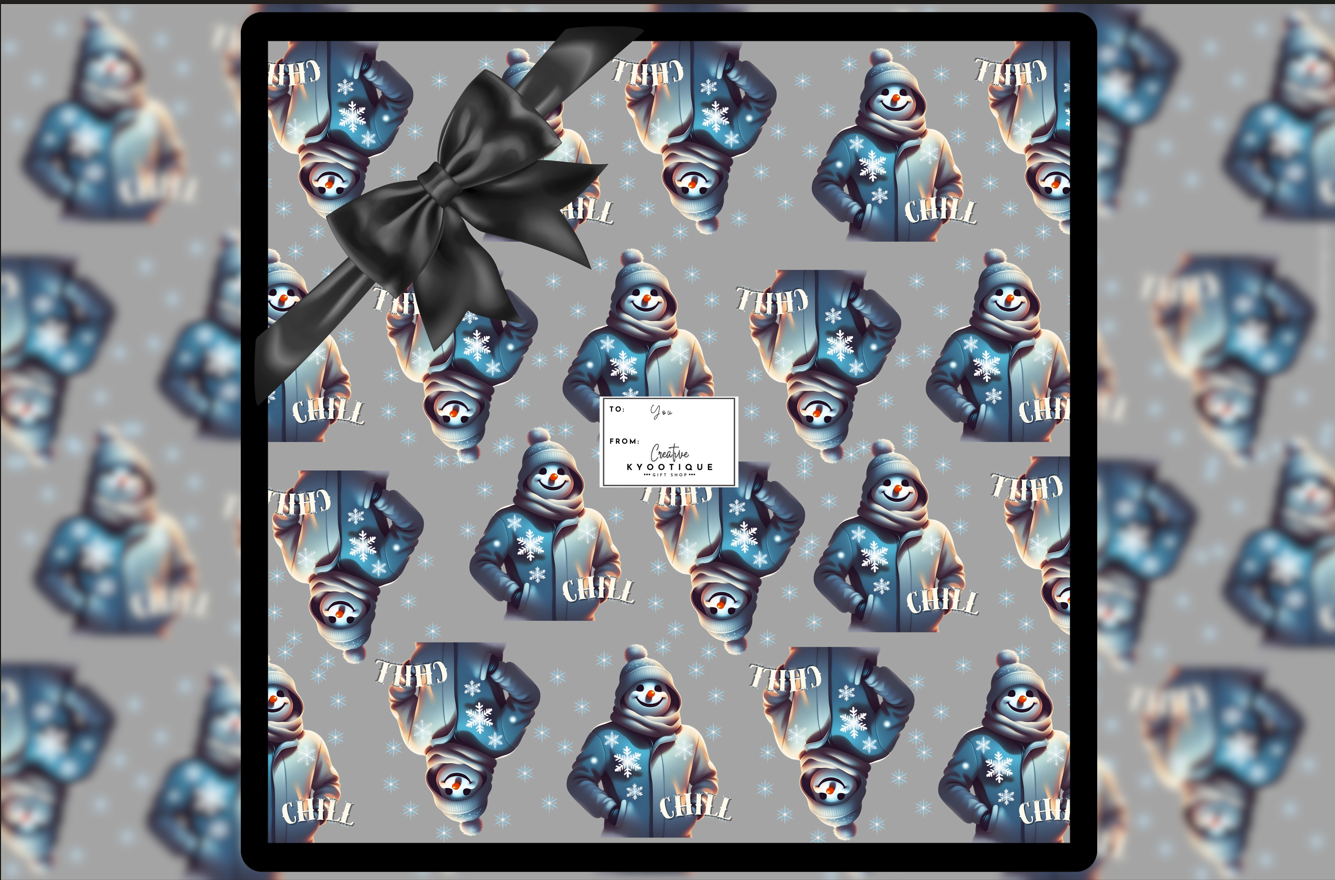 Sno Chill Gift Wrap (Gray)