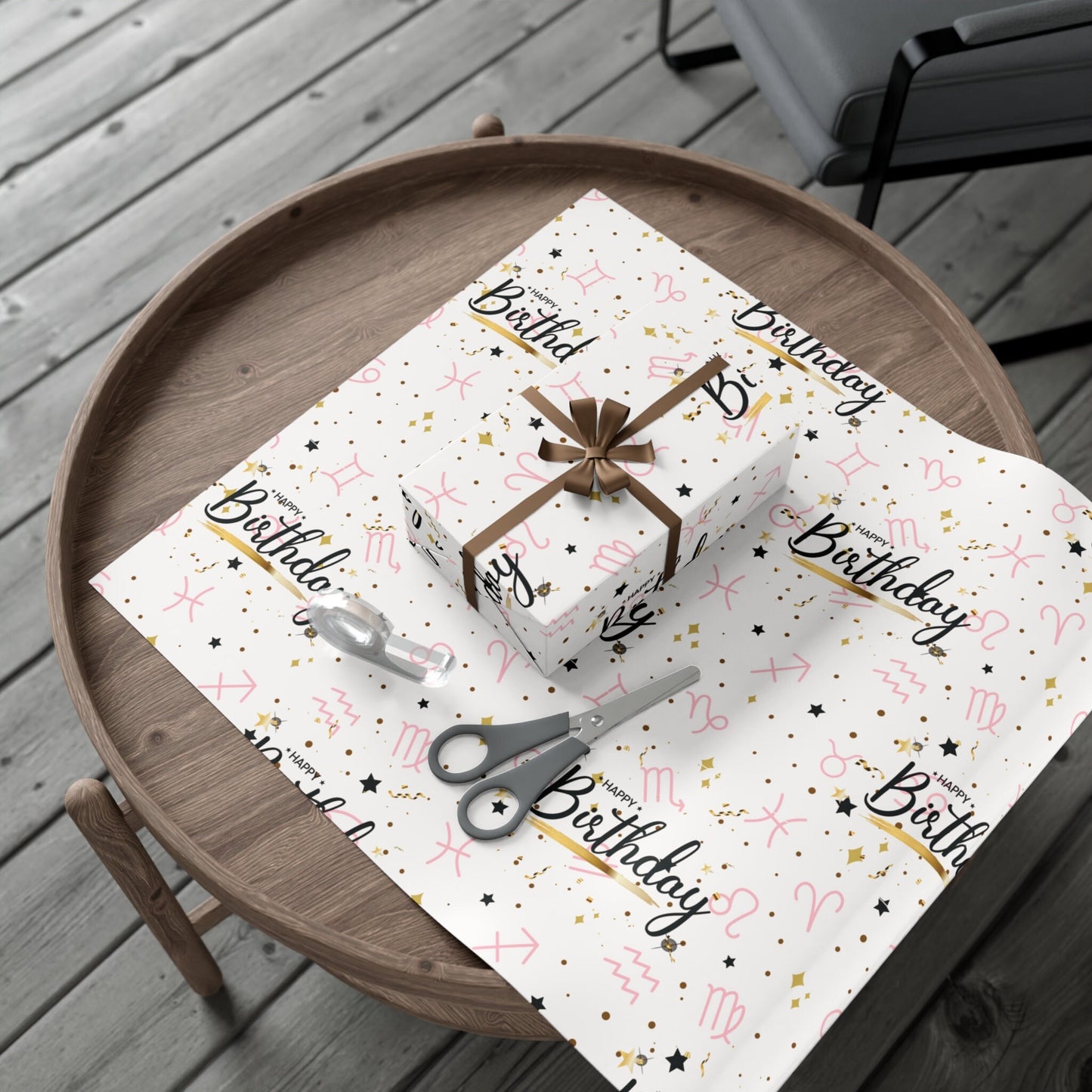 Zodiac Birthday Gift Wrap