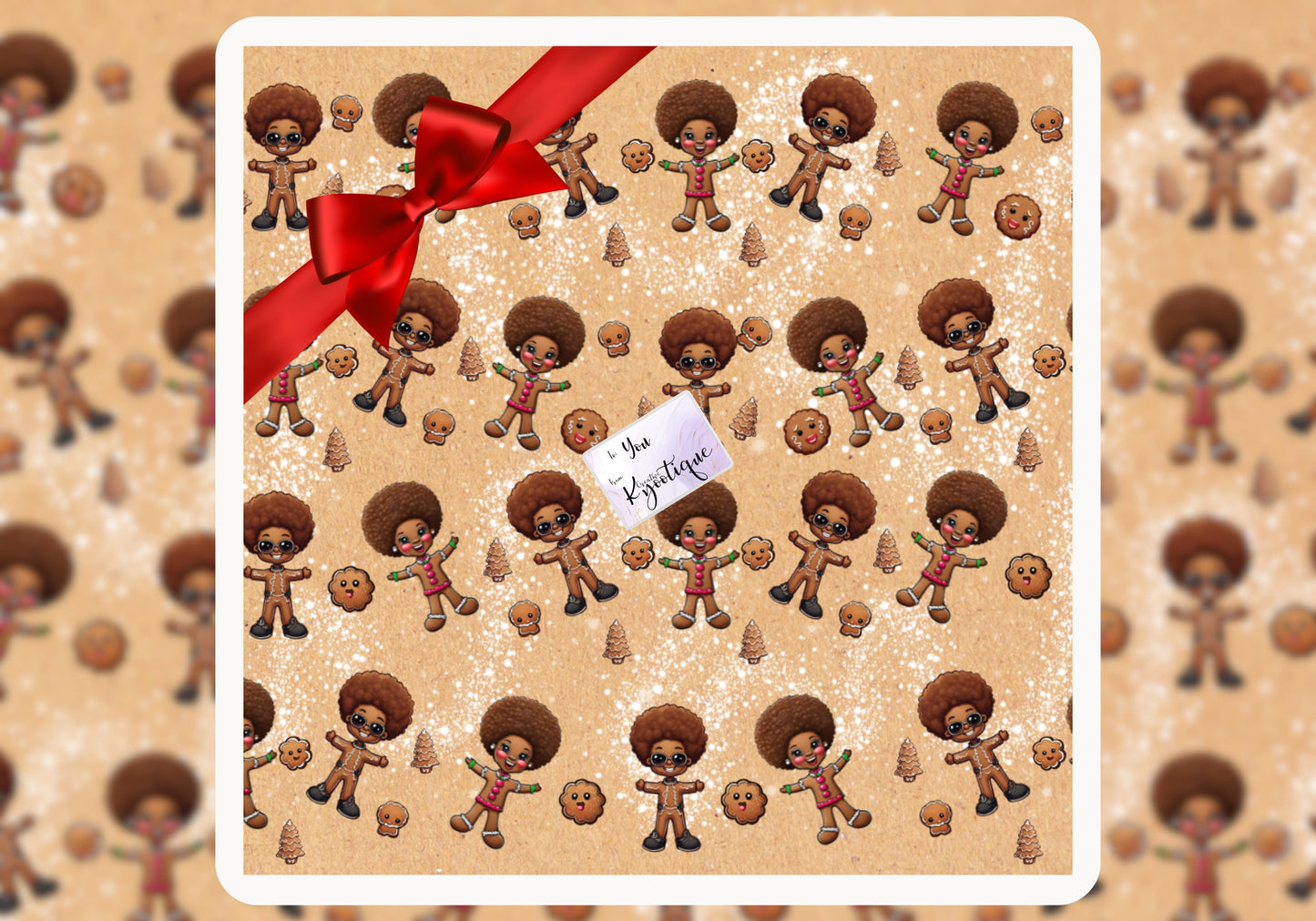 Cookielicious Gift Wrap (Tan)