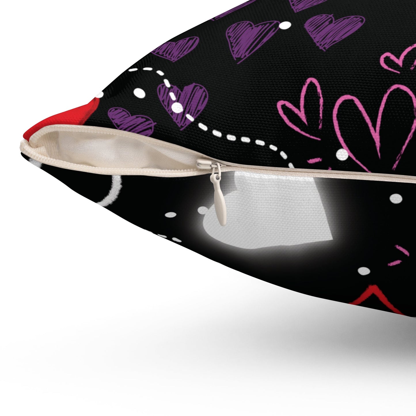 EMOtional Hearts Throw Pillow