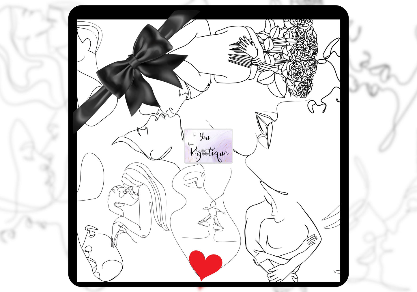 Line My Lips Gift Wrap