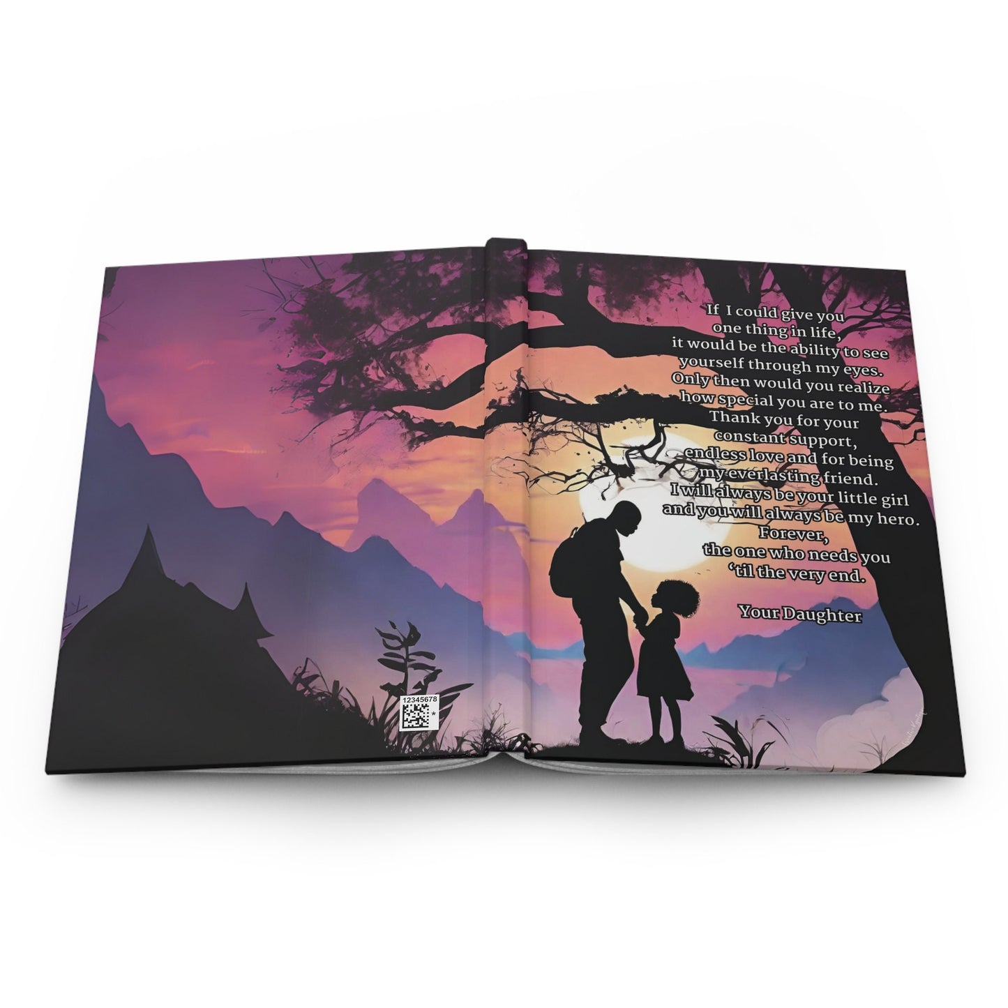Message for My Daddy Hardcover Journal