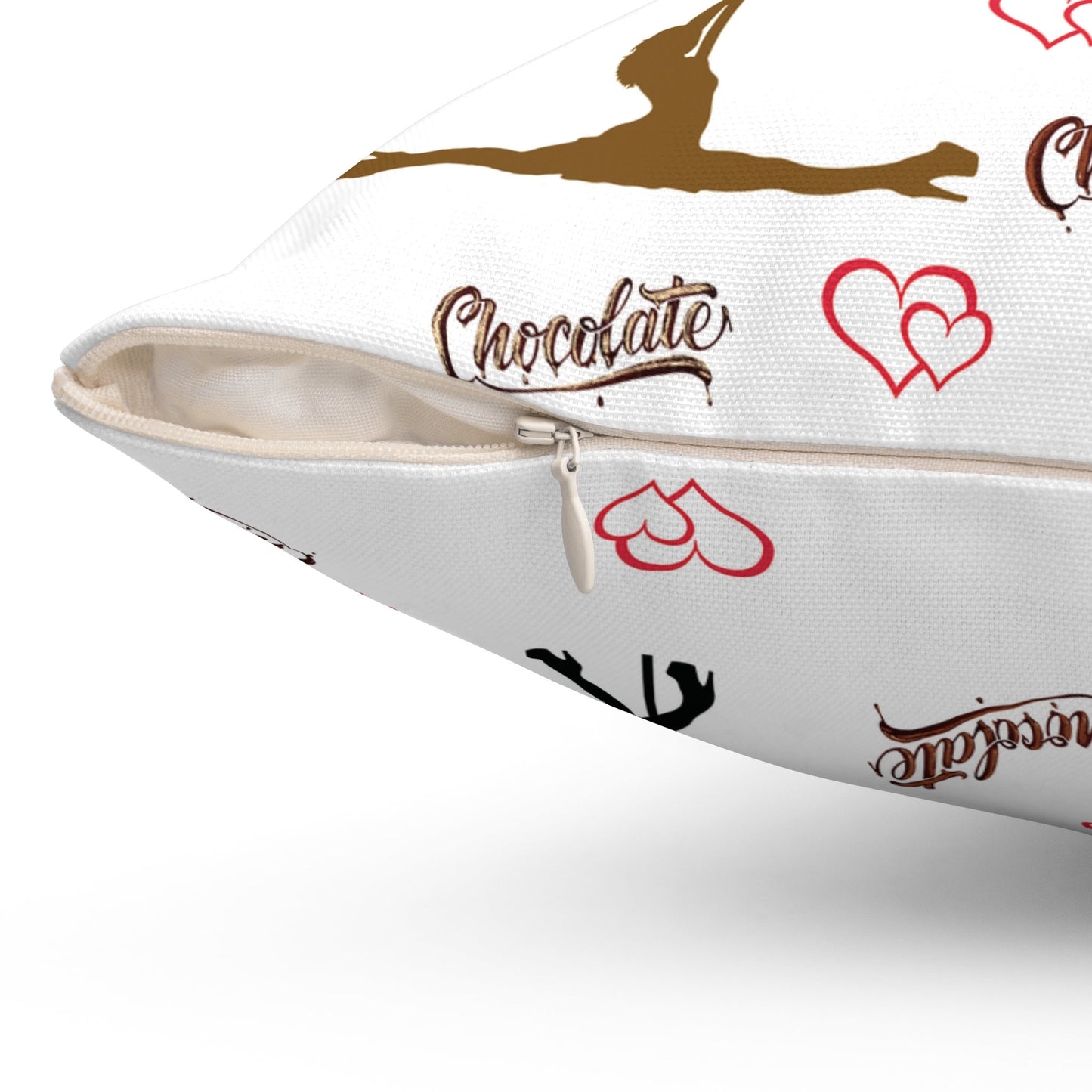 Fine Chocolate Throw Pillow
