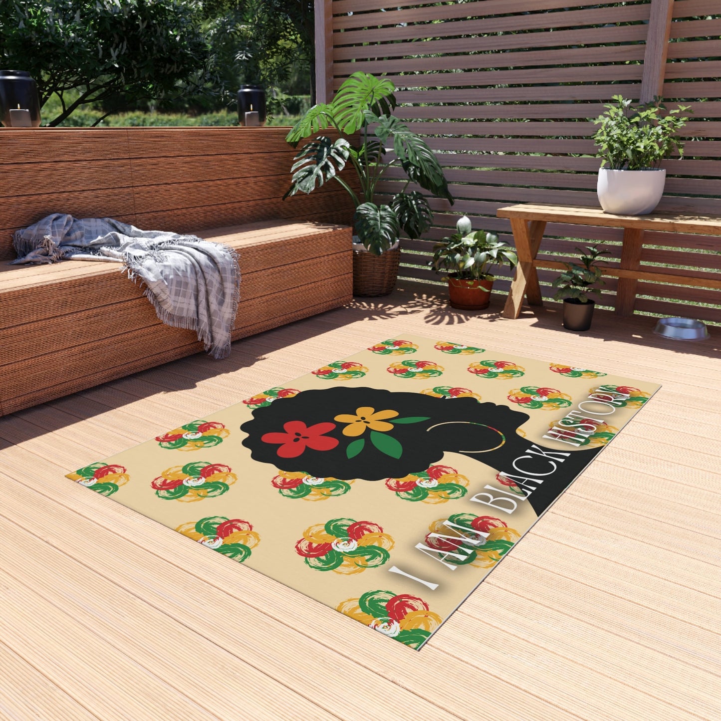 I Am Black History Rug (Female)