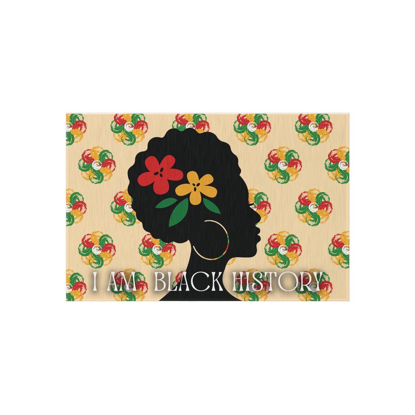 I Am Black History Rug (Female)