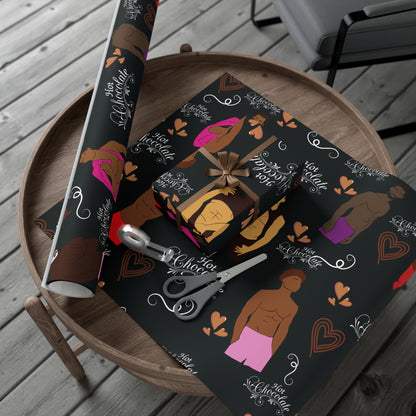 Hot Chocolate Gift Wrap - Black