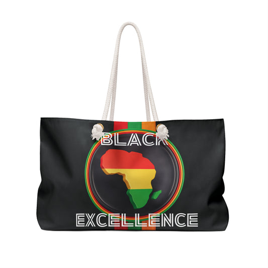 Black Excellence Weekender Bag