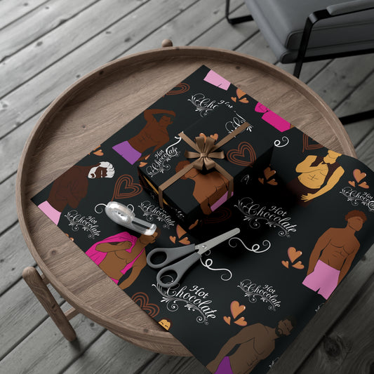 Hot Chocolate Gift Wrap - Black