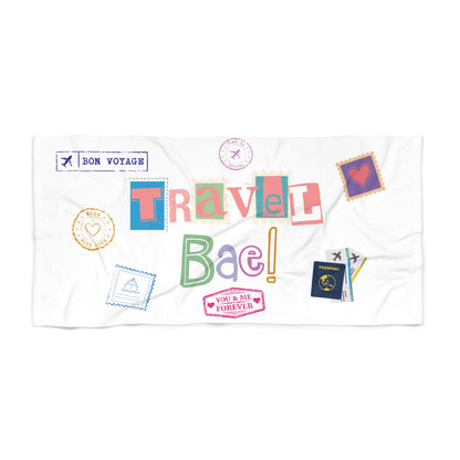 Travel Bae Beach Towel (White)