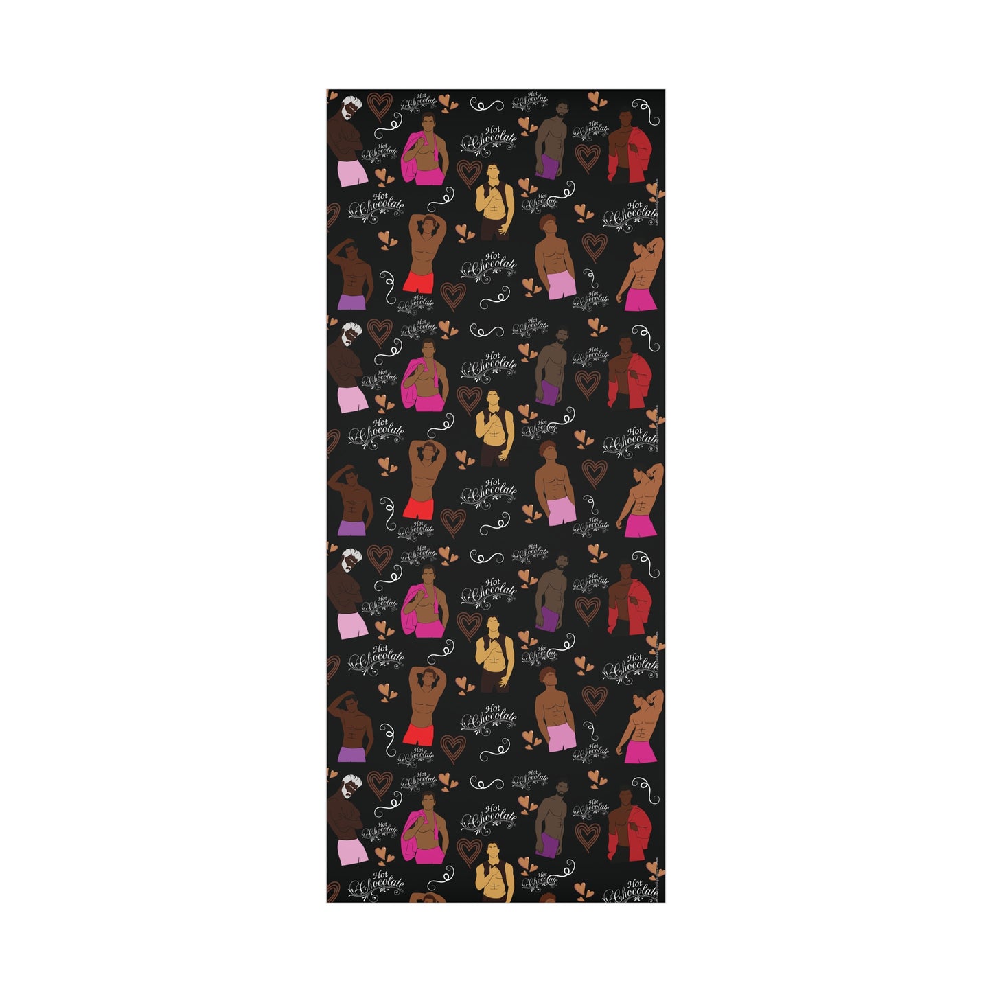 Hot Chocolate Gift Wrap - Black