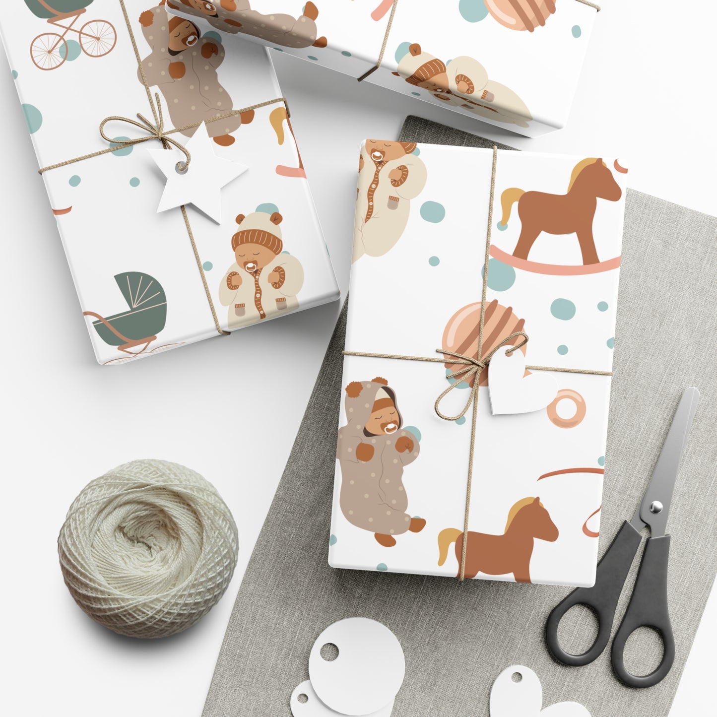 Gender Neutral Snuggles Gift Wrap