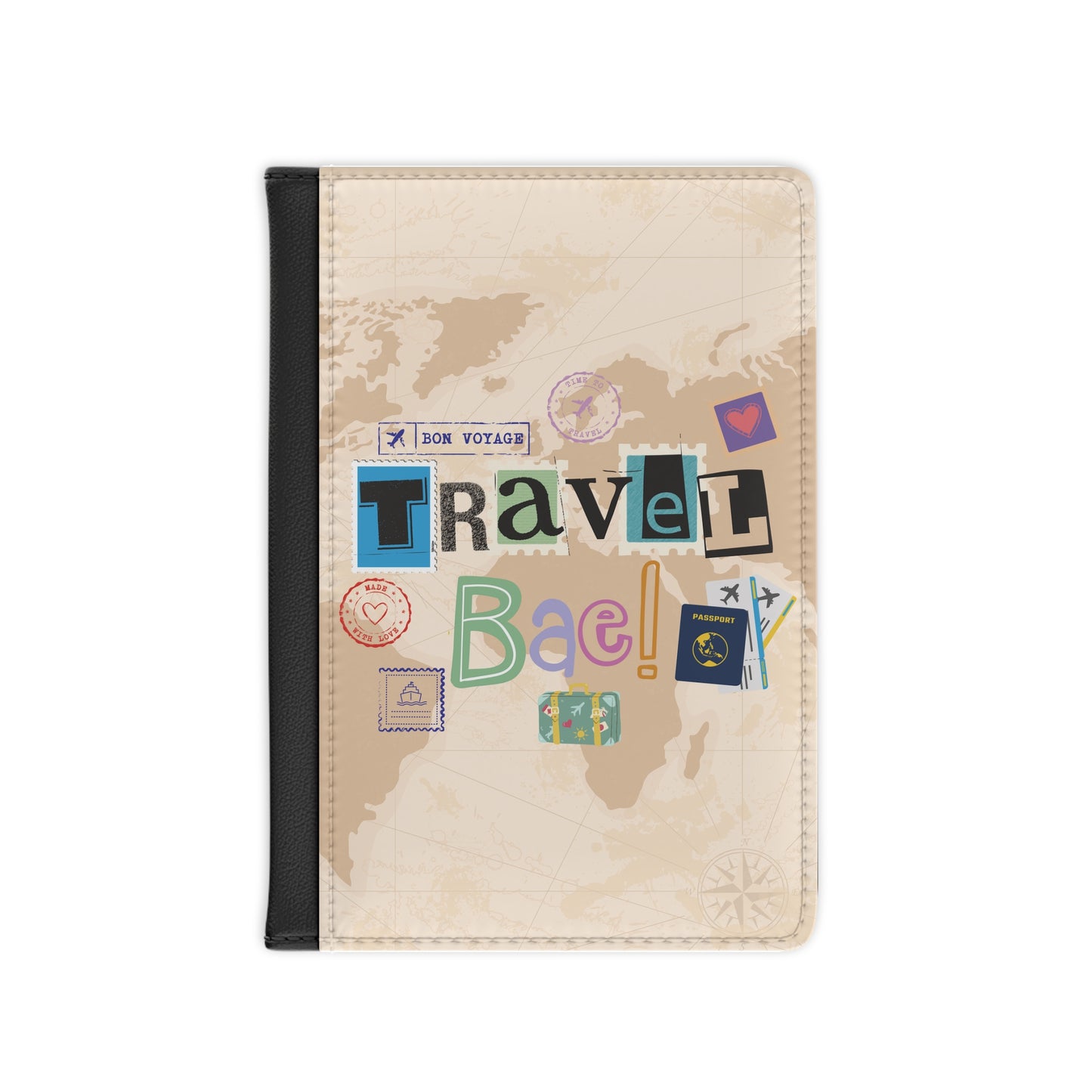 Travel Bae Passport Cover (Black)