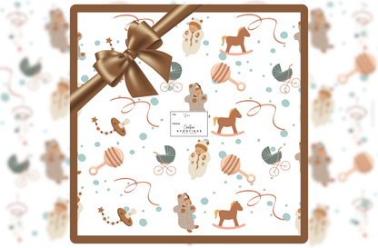 Gender Neutral Snuggles Gift Wrap