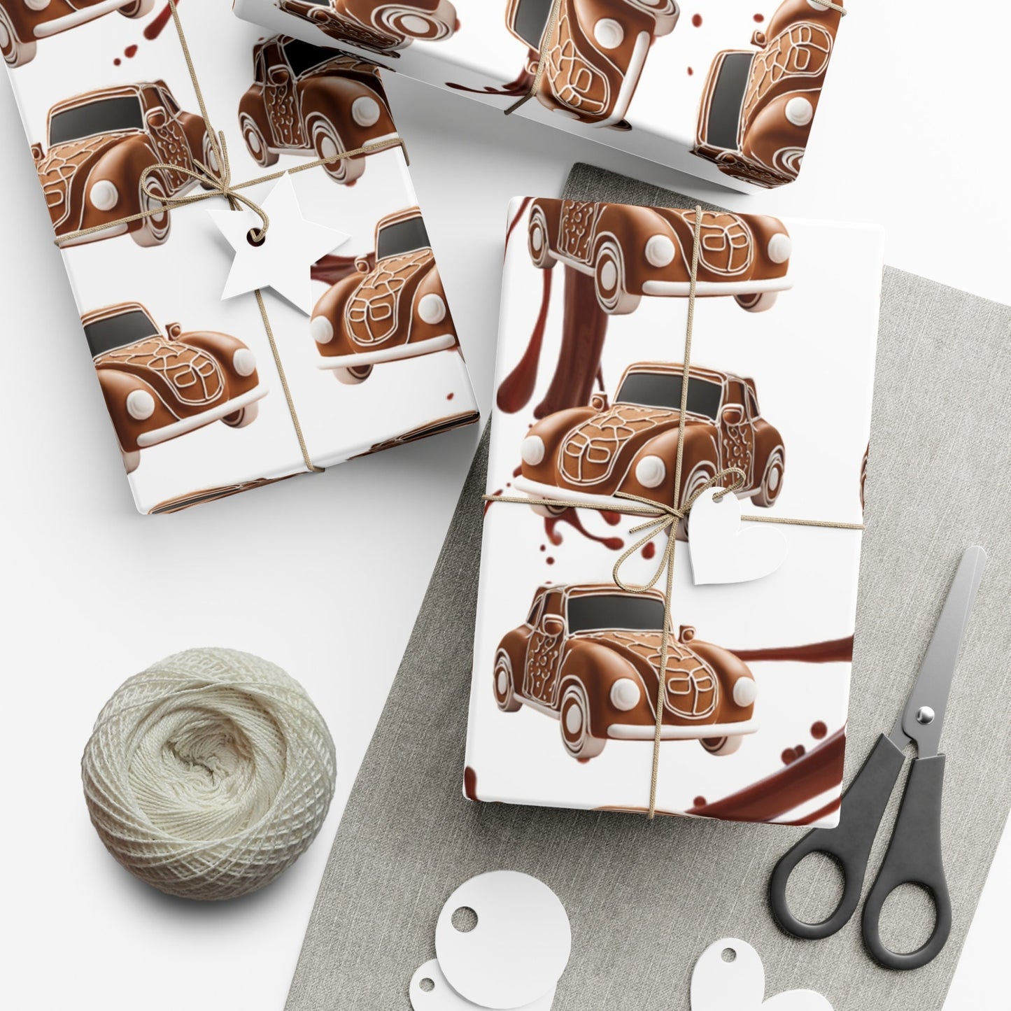 Chocolate Ginger Buggy Gift Wrap