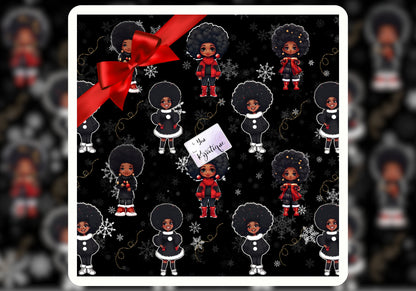 Snow Fros Holiday Gift Wrap