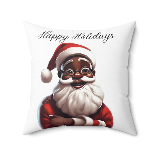 Black Santa Signature Pillow