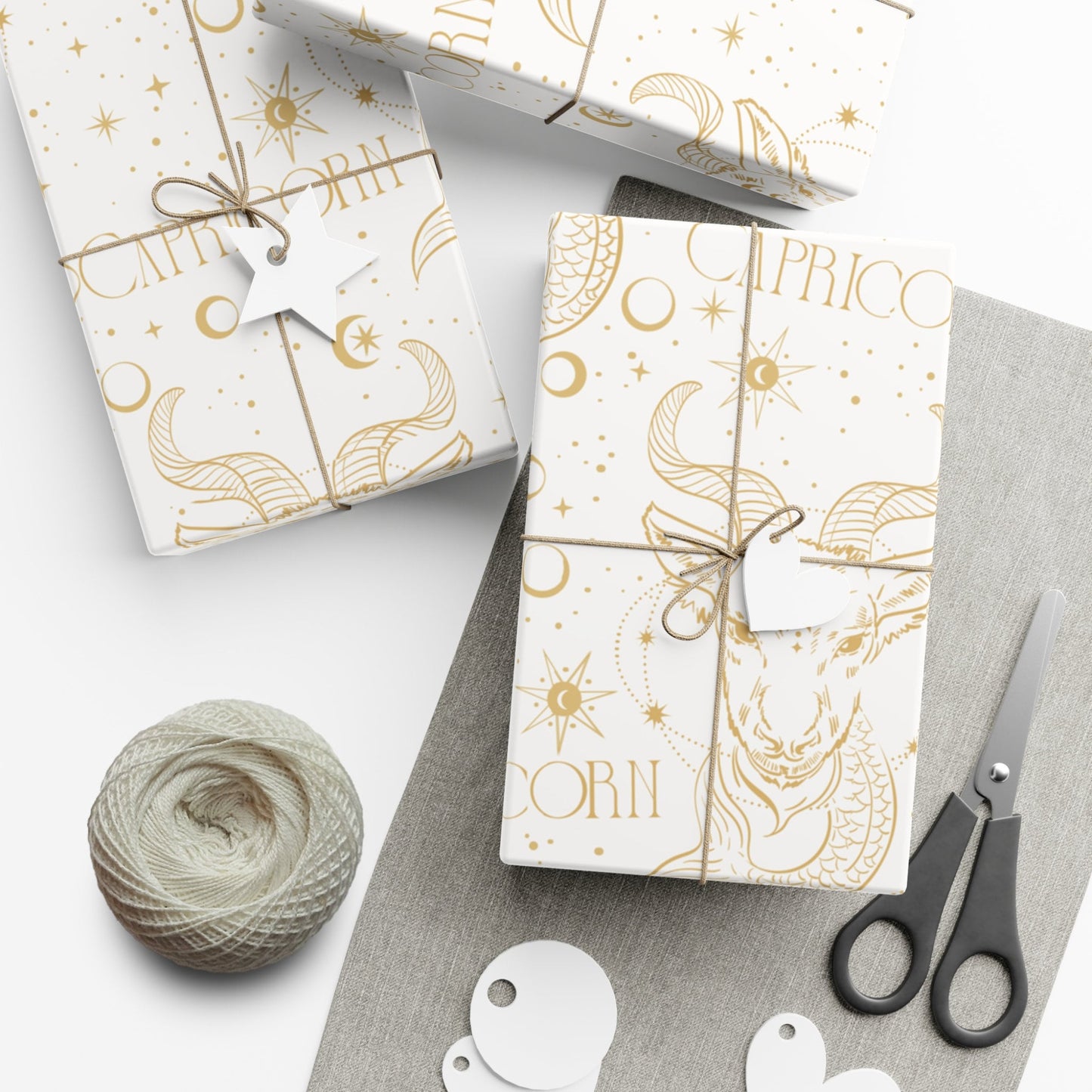 Capricorn Gift Wrap - Limited Edition White