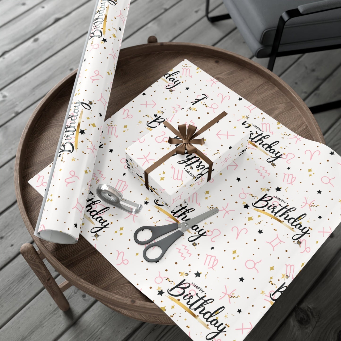 Zodiac Birthday Gift Wrap