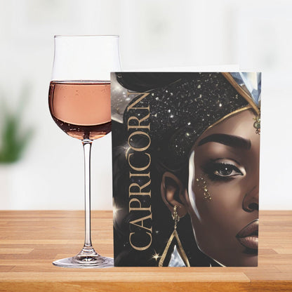 Capricorn Goddess Birthday Card