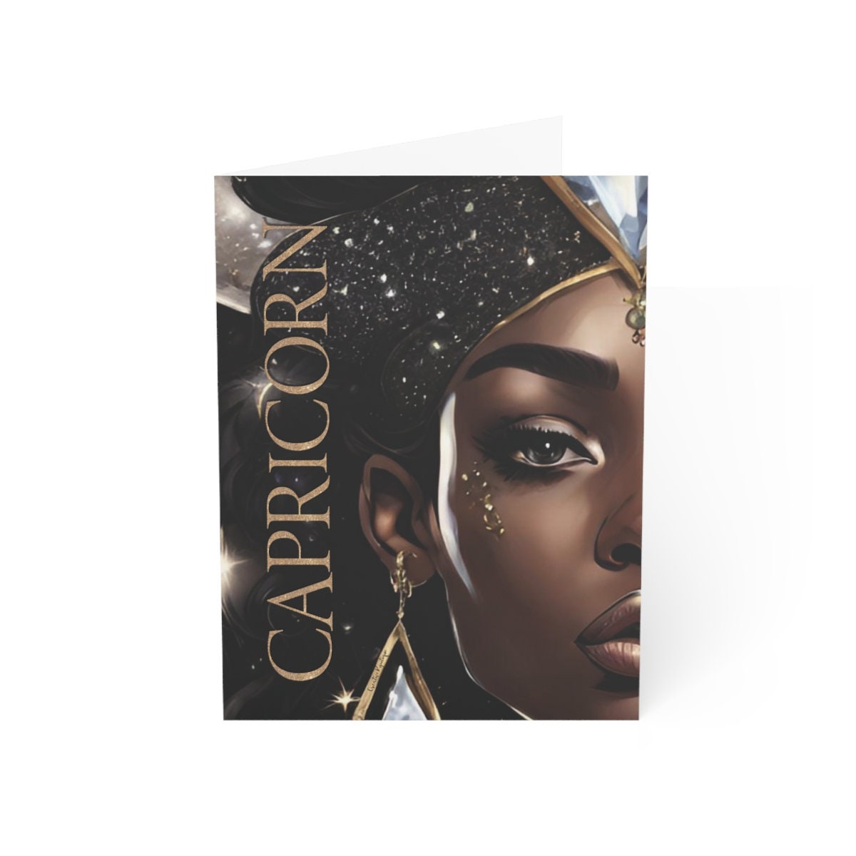 Capricorn Goddess Birthday Card