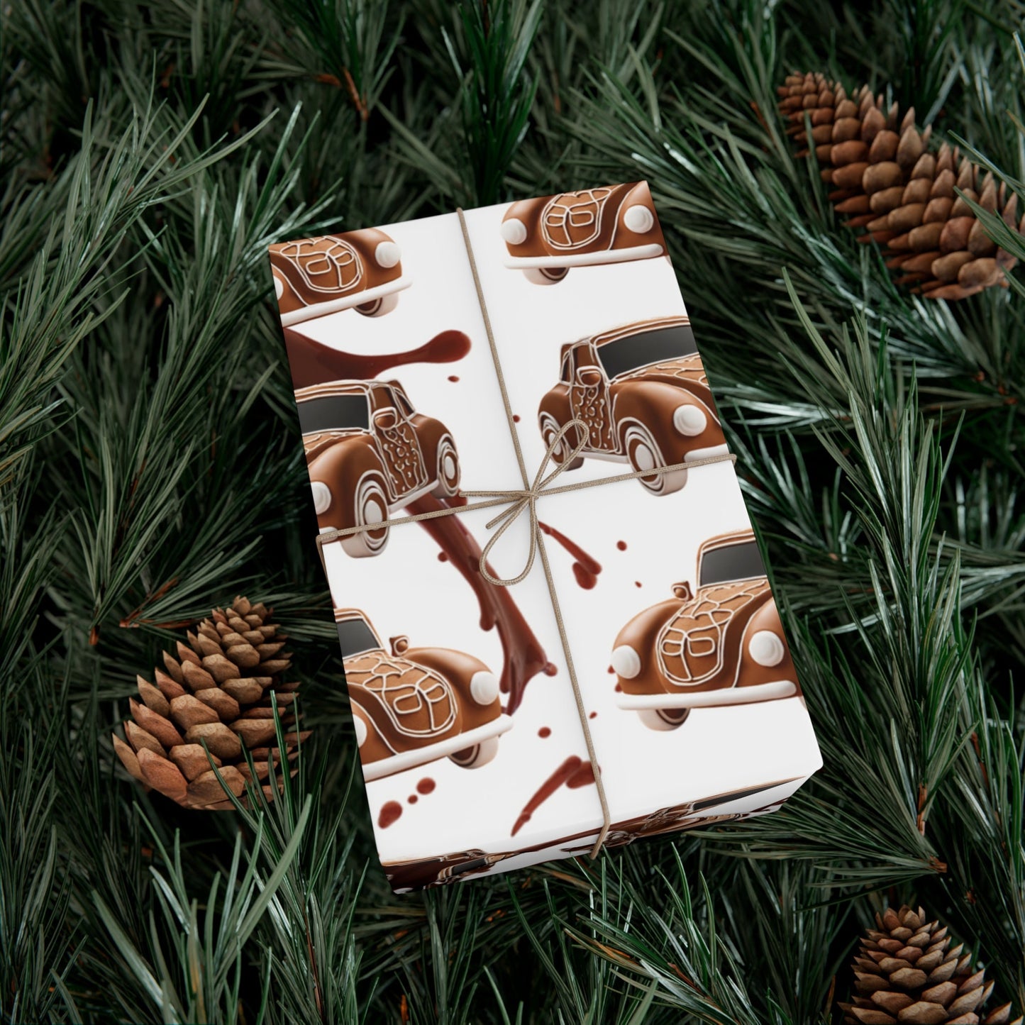 Chocolate Ginger Buggy Gift Wrap