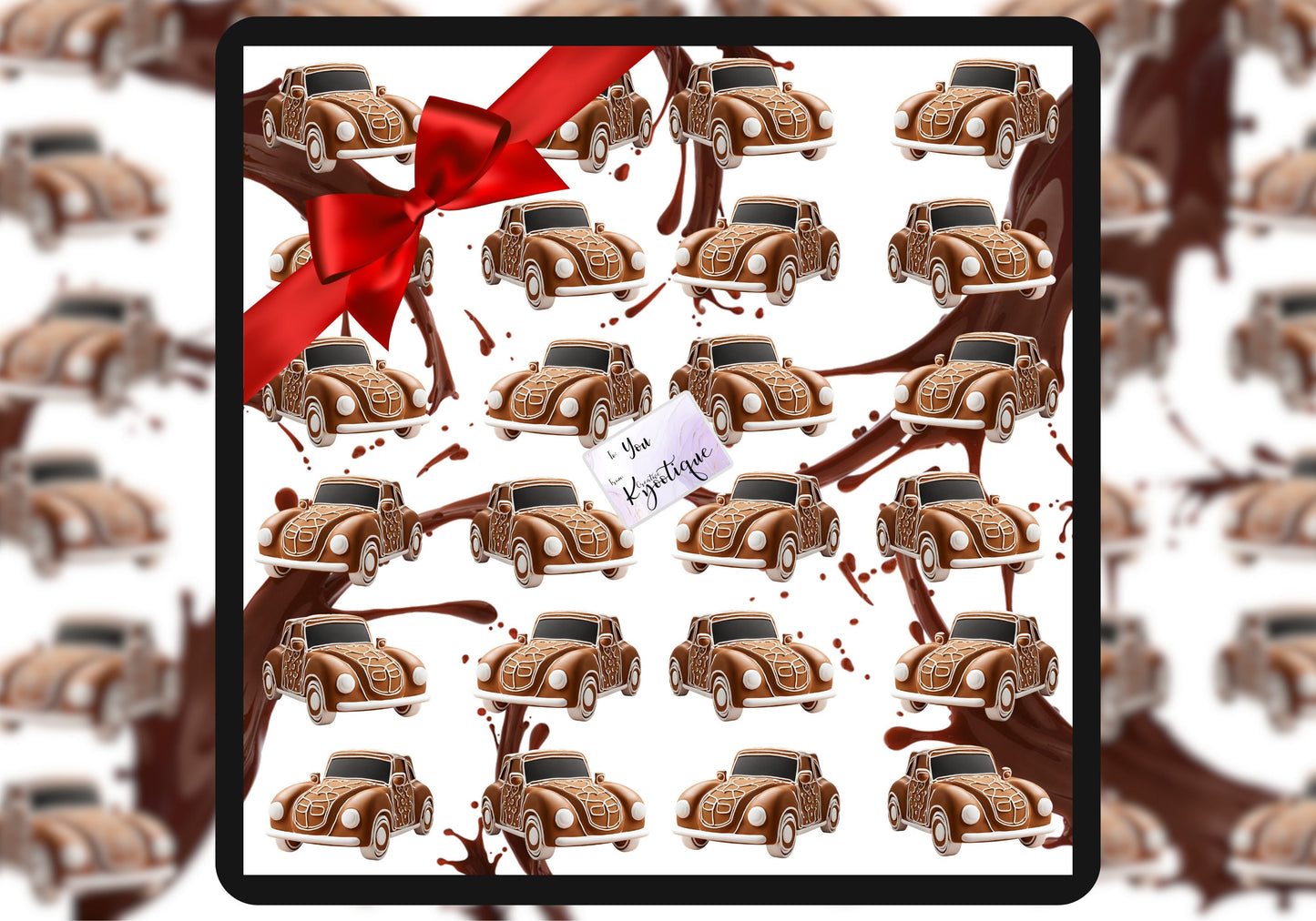 Chocolate Ginger Buggy Gift Wrap