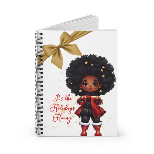 It's the Holidays Hunny Spiral Notebook