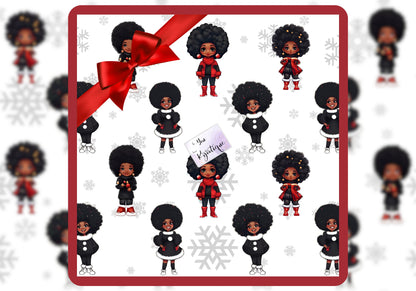 Snow Fro Flakes Holiday Gift Wrap