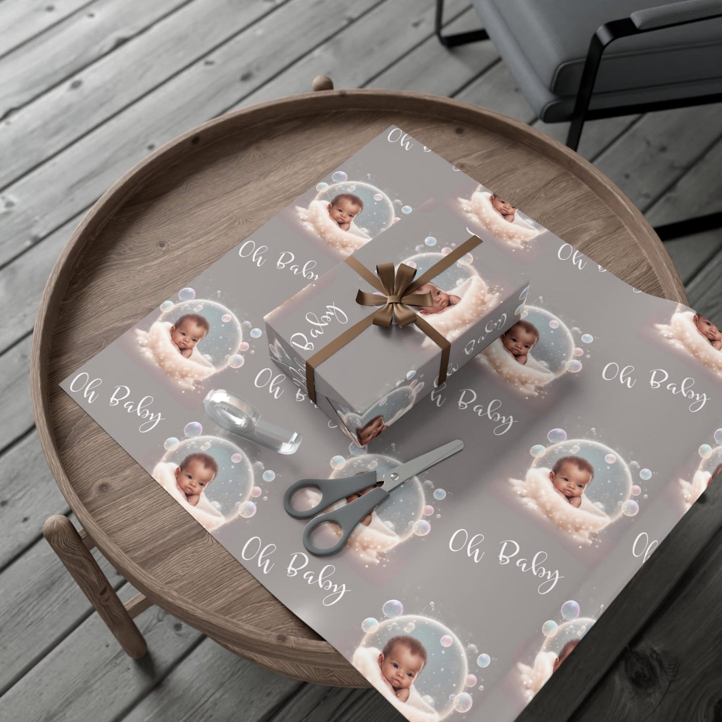 Oh Baby - Baby Shower Gift Wrap