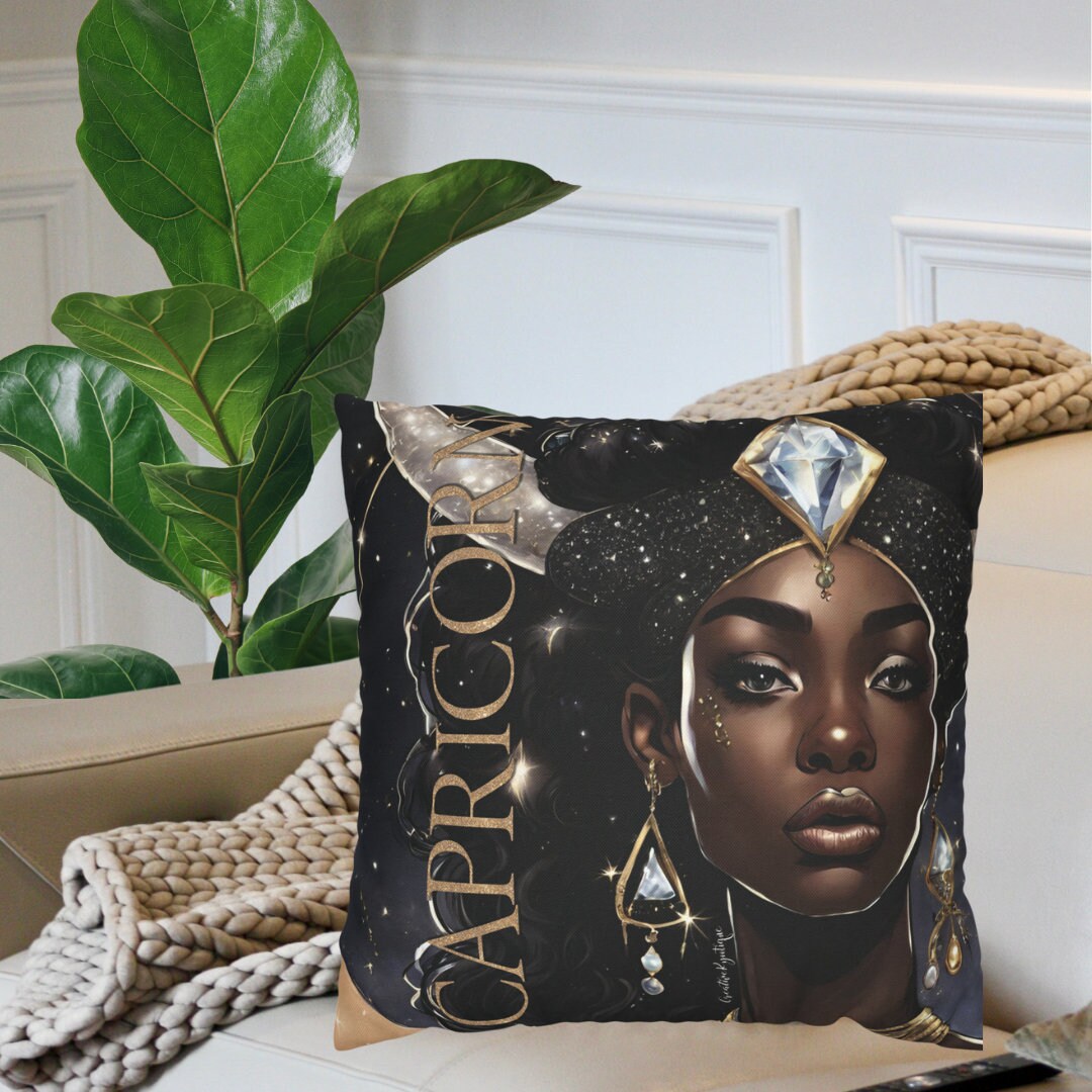 Capricorn Diamond Goddess Pillow