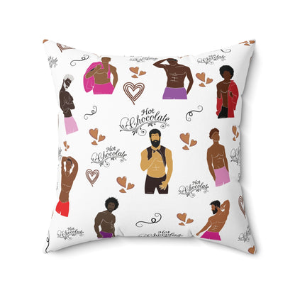 Hot Chocolate - White Throw Pillow