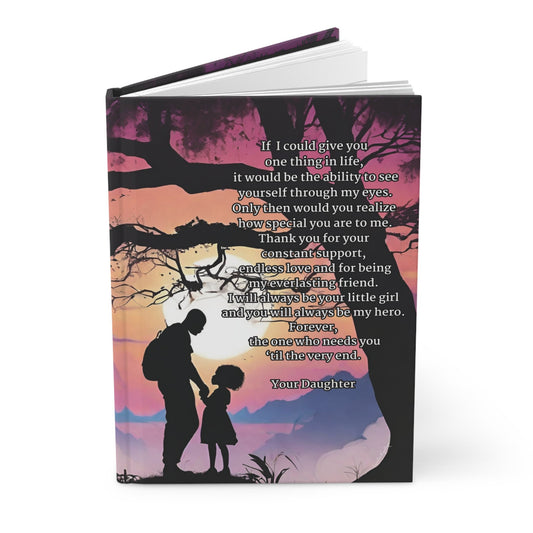 Message for My Daddy Hardcover Journal