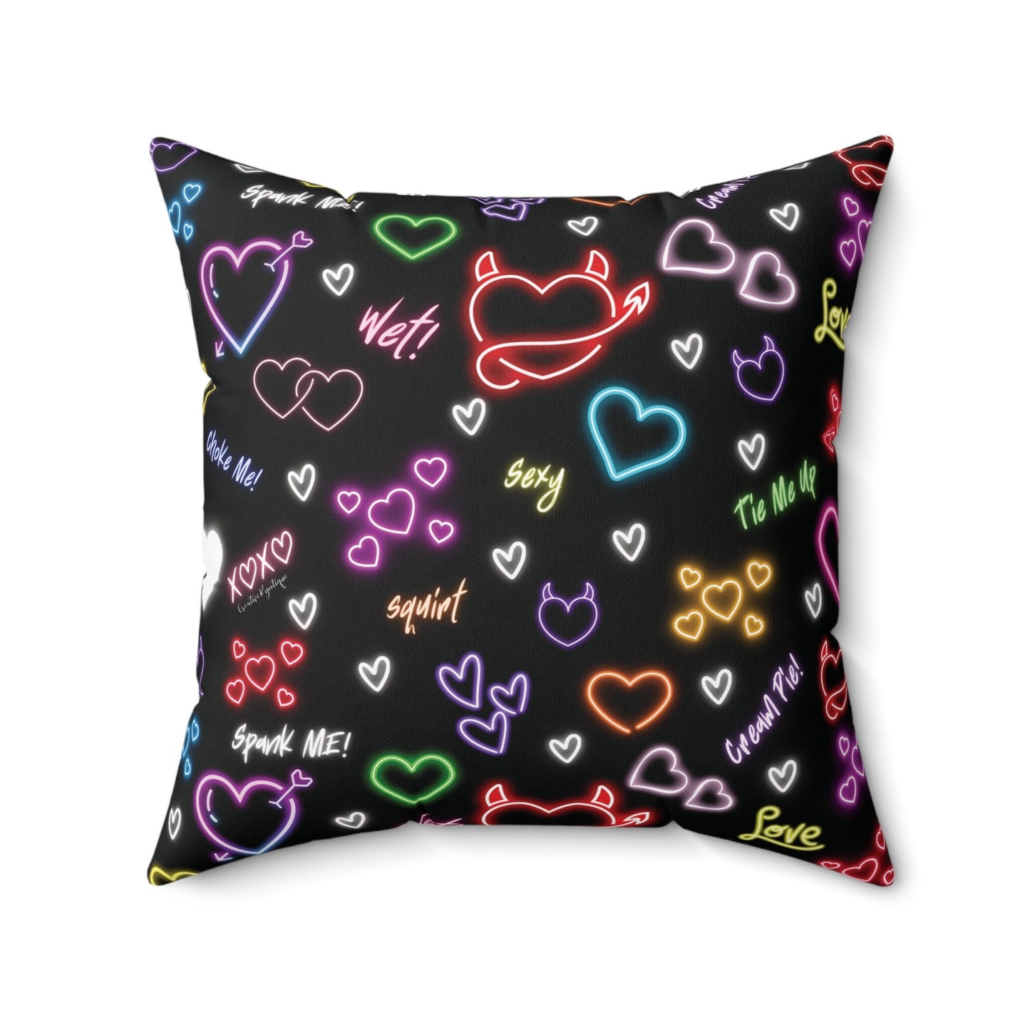 Vibrant Love Spicy Edition Throw Pillow